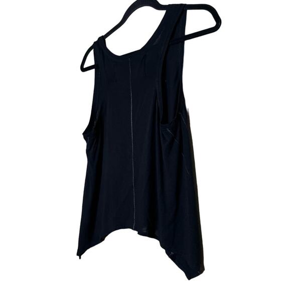 Your Eyes Lie Black Tank Crop Top, White Heart Graphic Tee - Picture 6 of 7